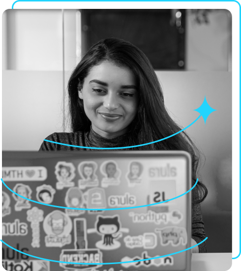 Foto do pogramador trabalhando